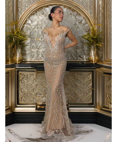 Abito da diciottesimo effetto nude - Nefer - Vestiti diciottesimo - Gogolfun.it