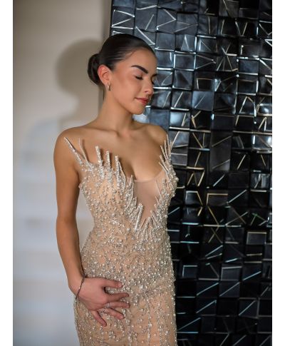 Abito da diciottesimo effetto nude - Nefer - Vestiti diciottesimo - Gogolfun.it