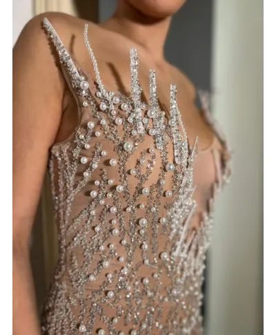 Abito da diciottesimo effetto nude - Nefer - Vestiti diciottesimo - Gogolfun.it