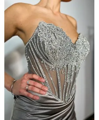 Vestito da cerimonia con corpetto gioiello - Nizza - Diciottesimo - Gogolfun.it