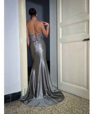 Vestito da cerimonia con corpetto gioiello - Nizza