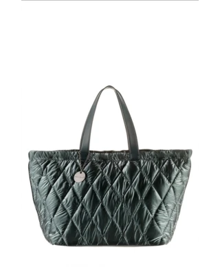Borsa donna, piumino verde