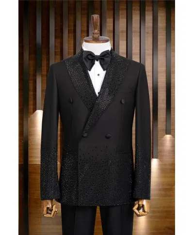 Smoking Uomo Nero doppiopetto – Modello Atlanta - gogolfun.it