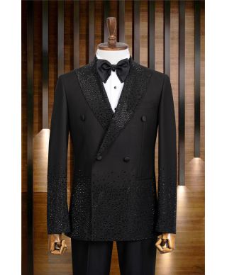 Smoking Uomo Nero doppiopetto – Modello Atlanta - gogolfun.it