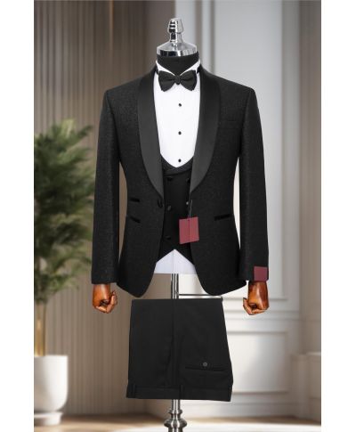 Smoking Uomo Tre Pezzi - Nero - Sincity