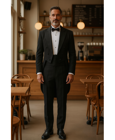 Tight Uomo Bianco con Coda - Boston - Cerimonia uomo - Gogolfun.it