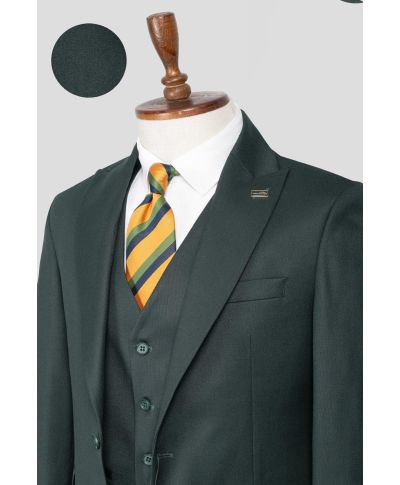 Abito uomo verde gilet monopetto - Denver - Cerimonia uomo Gogolfun.it