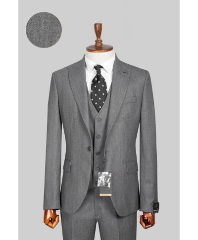 Abito grigio con gilet monopetto - Hampton - Abiti uomo online - Gogolfun.it