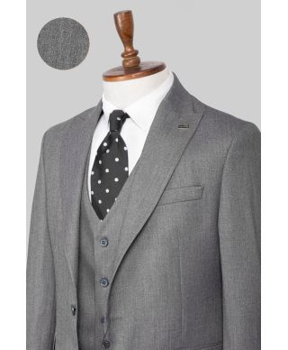 Abito grigio con gilet monopetto - Hampton