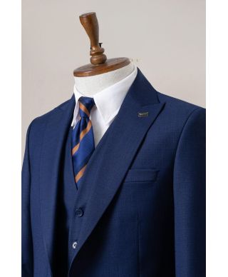 Abito uomo blu particolare - Brescia - Abito con gilet - Cerimonia uomo online Gogolfun.it