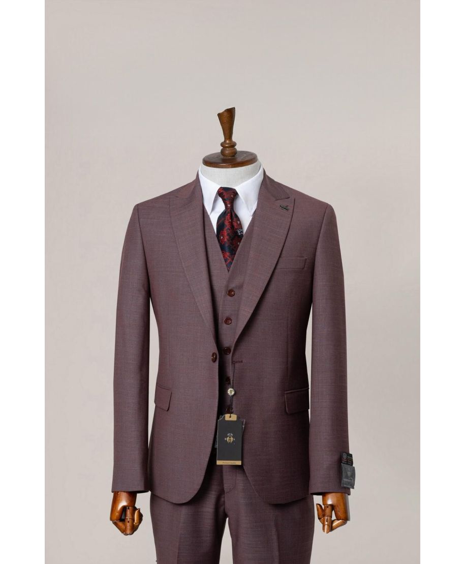 Abito uomo con gilet, bordeaux - Lodi - Abiti uomo da matrimonio - Gogolfun.it