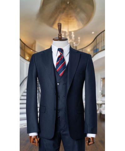 Abito Uomo Cerimonia blu con Gilet - Torino - Abiti da uomo eleganti - Gogolfun.it