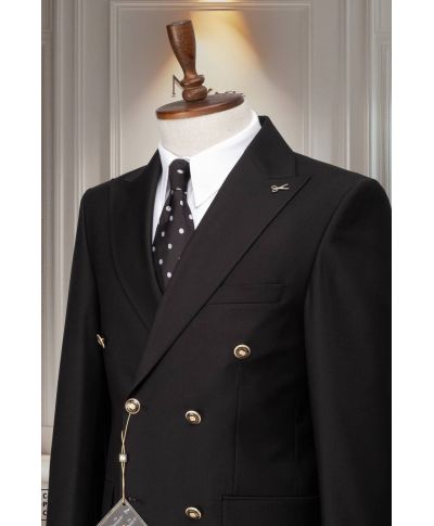 Abito uomo doppiopetto Filippo - Bottoni metallici - Gogolfun.it