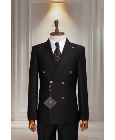 Abito uomo doppiopetto Filippo - Bottoni metallici - Gogolfun.it