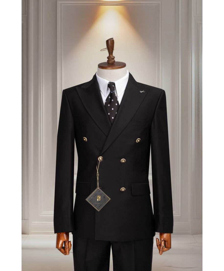 Abito uomo doppiopetto Filippo - Bottoni metallici - Gogolfun.it