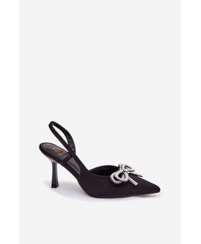 Scarpe con tacco a spillo eleganti con fiocco gioiello e zirconi – Model 221929 Step in style - gogolfun.it