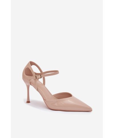 Décolleté eleganti nude in ecopelle - Cinturino alla caviglia - Tacco a spillo - 221916 Step in style - gogolfun.it