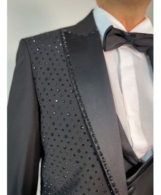 Smoking Uomo Nero con Brillanti - Primero - Diciottesimo e Cerimonie