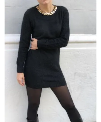 Pullover lungo - Nero