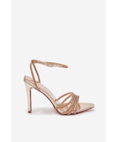 Sandali donna gioiello oro rosa con cinturino alla caviglia – Model 222256 Step in style - gogolfun.it