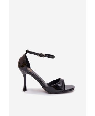 Sandali donna neri eleganti con cinturino alla caviglia – Model 222258 Step in style - gogolfun.it