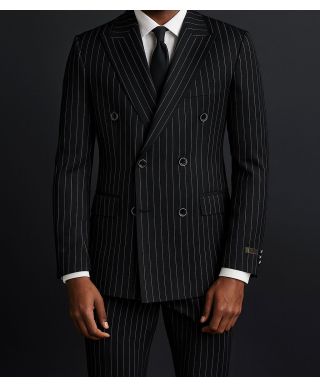 Abito uomo doppiopetto, gessato - Gogolfun.it
