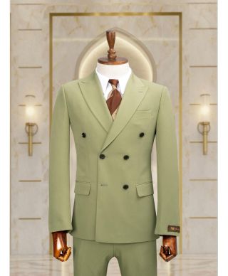 Abito uomo verde, Doppiopetto - Gogolfun.it