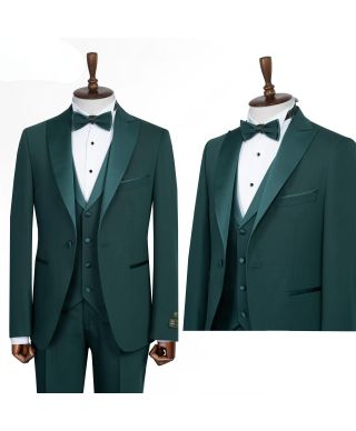 Smoking uomo con gilet, verde - Pascal - Matrimoni e diciottesimi - Gogolfun.it