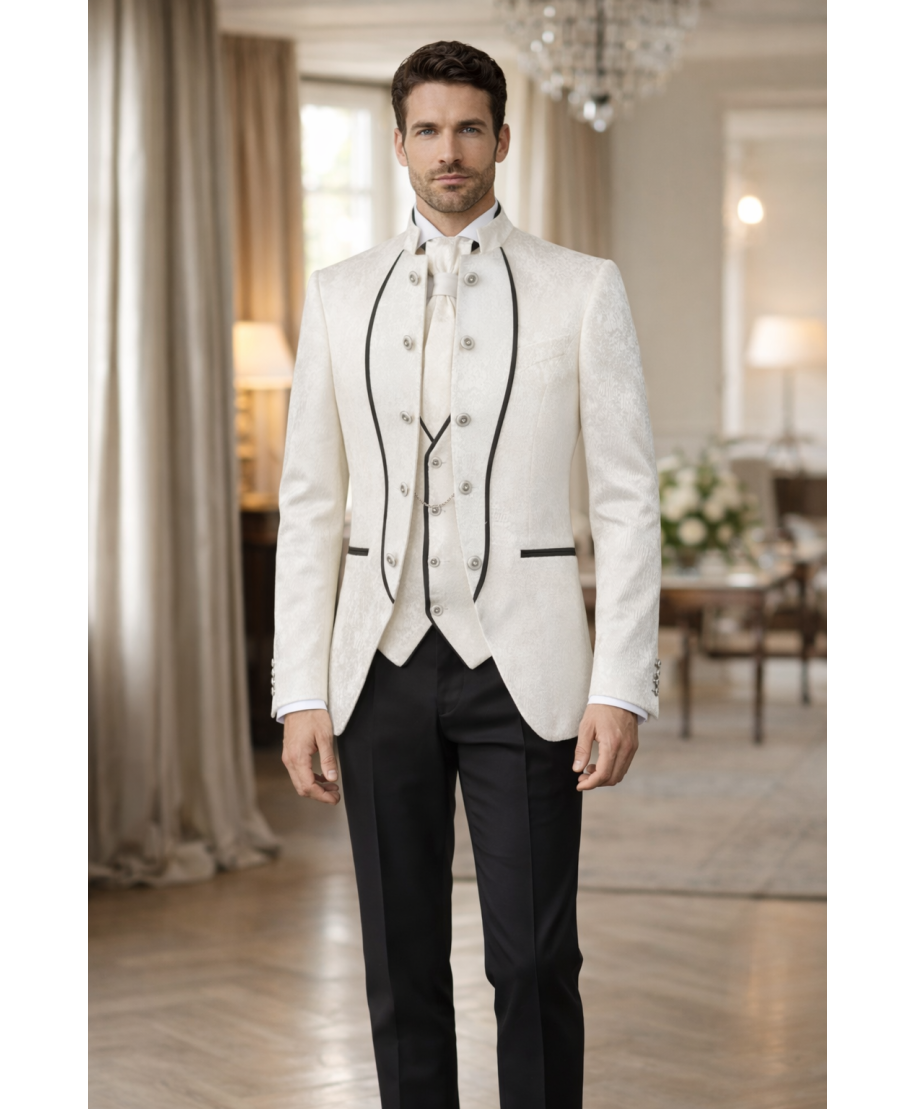 Abito da sposo, giacca bianca - Riccardo - Abiti e smoking da sposo, testimone, invitato - Gogolfun.it