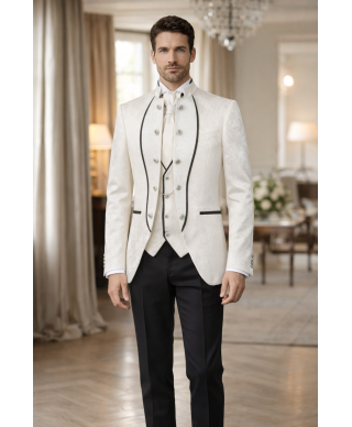Abito da sposo, giacca bianca - Riccardo - Abiti e smoking da sposo, testimone, invitato - Gogolfun.it