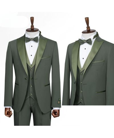 Smoking uomo con gilet, colore verde - Pascal - Matrimoni e diciottesimi Gogolfun.it