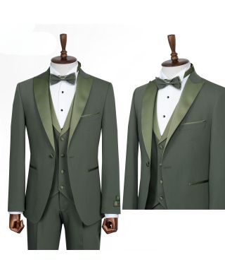 Smoking uomo con gilet, colore verde - Pascal - Matrimoni e diciottesimi Gogolfun.it