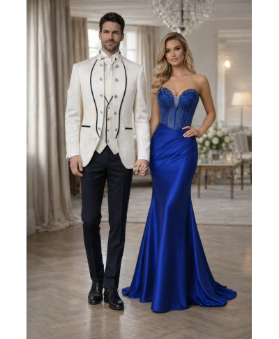 Abito da sposo, giacca bianca - Riccardo - Abiti e smoking da sposo, testimone, invitato - Gogolfun.it