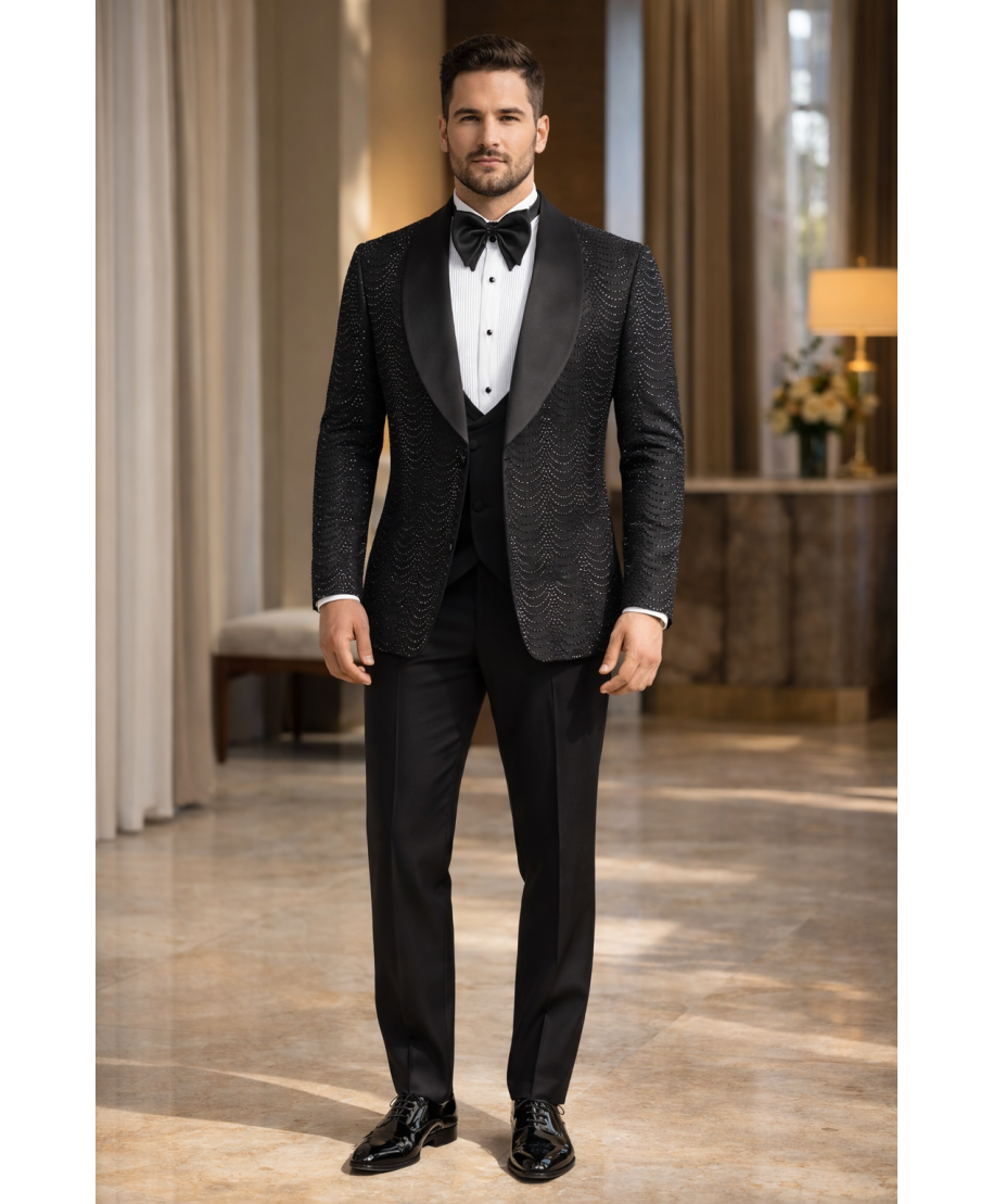 Smoking uomo con strass - Bilbao - Cerimonie e diciottesimo compleanno - Gogolfun.it