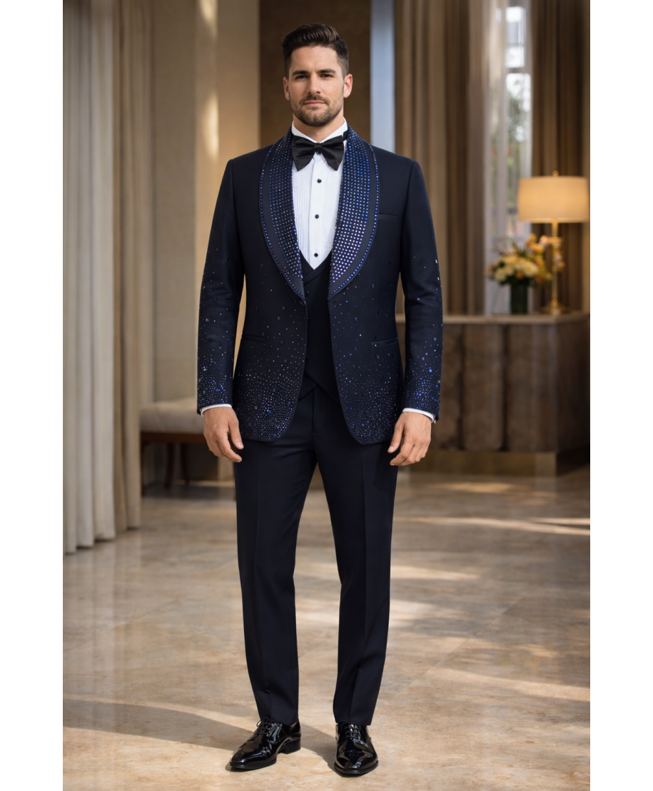 Smoking Sposo blu - Aleppo - Abiti da sposo, diciottesimo e matrimoni - Gogolfun.it