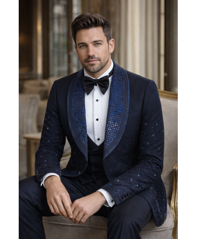 Smoking Sposo blu - Aleppo - Abiti da sposo, diciottesimo e matrimoni - Gogolfun.it