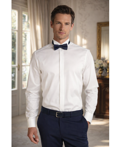 Camicia bianca con doppio polso - Polso Gemelli - Camicie da cerimonia Gogolfun.it