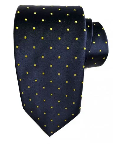 Cravatta - Uomo - Blu - pois