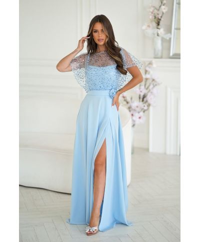 Abito elegante da cerimonia con spalle coperte - Eleonora