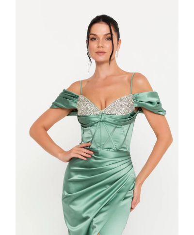 Vestito da cerimonia verde tiffany - Tihuana - Abiti da matrimonio, diciottesimo - Gogolfun.it