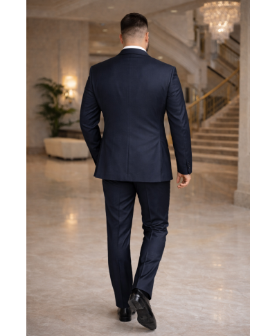 Smoking uomo nero con gilet - Rever ampio - Taglia oversize  - Eolo