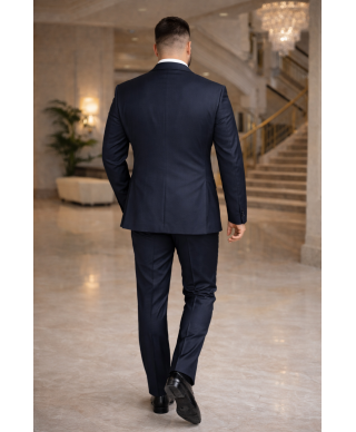 Smoking uomo nero con gilet - Rever ampio - Taglia oversize  - Eolo