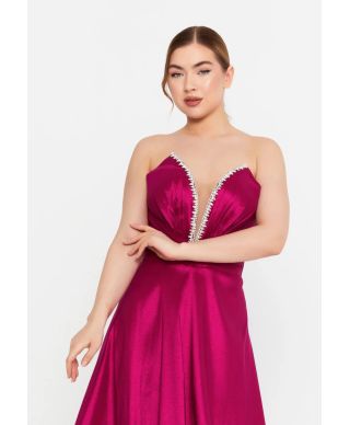 Vestito da cerimonia fuxia, gonna ampia - Lucania - Matrimoni, diciottesimi - Gogolfun.it