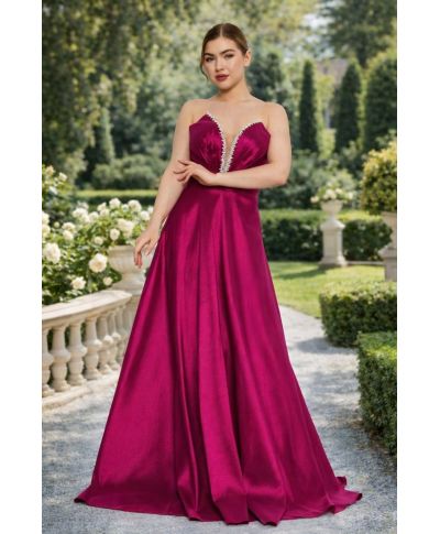 Vestito da cerimonia fuxia, gonna ampia - Lucania - Matrimoni, diciottesimi - Gogolfun.it