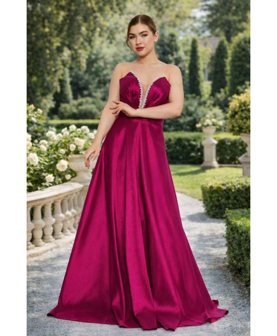 Vestito da cerimonia fuxia, gonna ampia - Lucania - Matrimoni, diciottesimi - Gogolfun.it