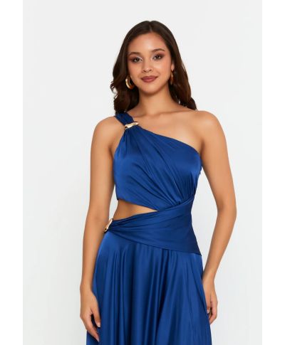 Vestito lungo elegante monospalla - Katerina