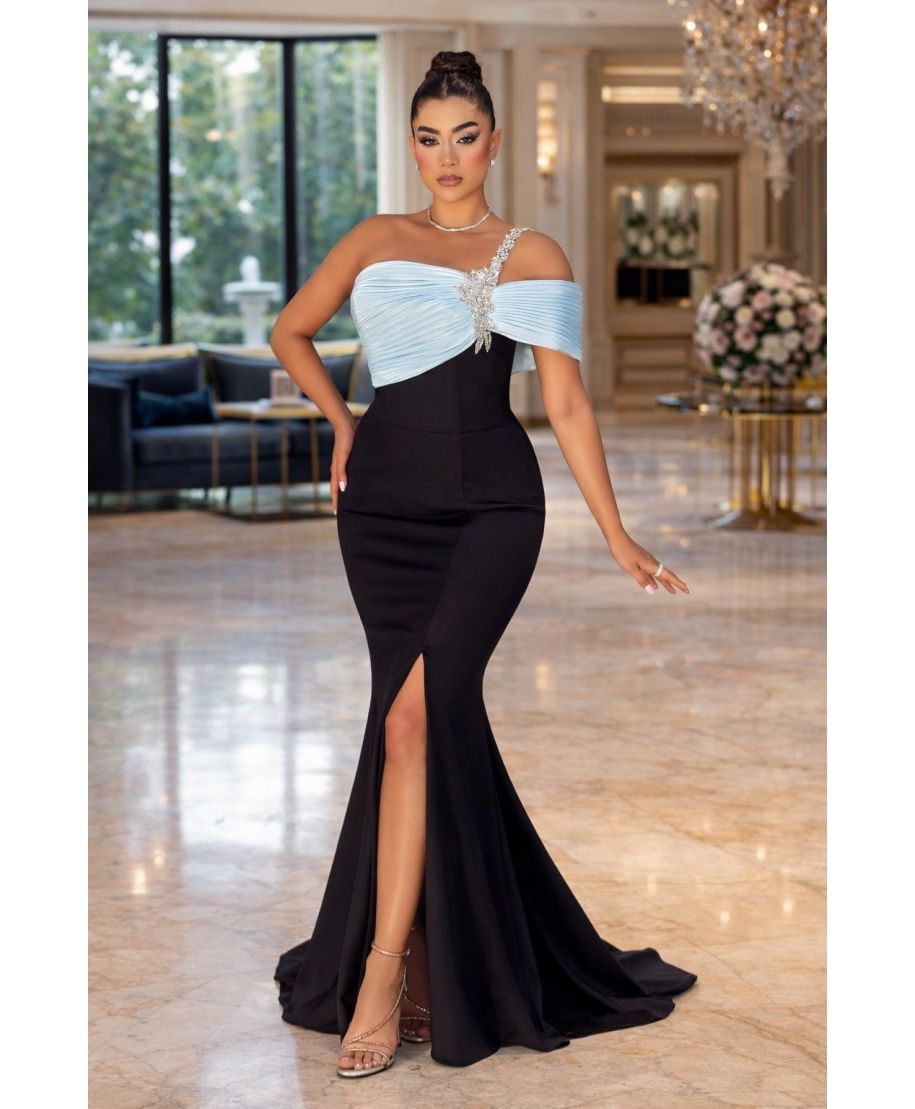 Abito da cerimonia monospalla - Maggie - Abiti da invitata, testimone, madre della sposa - Gogolfun.it