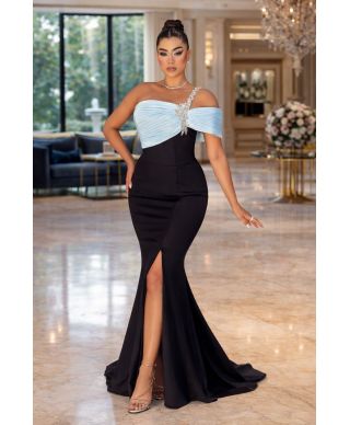 Abito da cerimonia monospalla - Maggie - Abiti da invitata, testimone, madre della sposa - Gogolfun.it