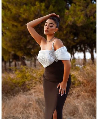 Abito da cerimonia monospalla - Maggie