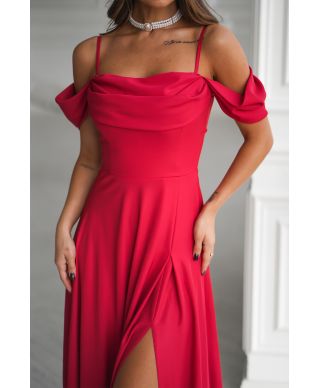 Abito elegante da cerimonia  rosso - Costa